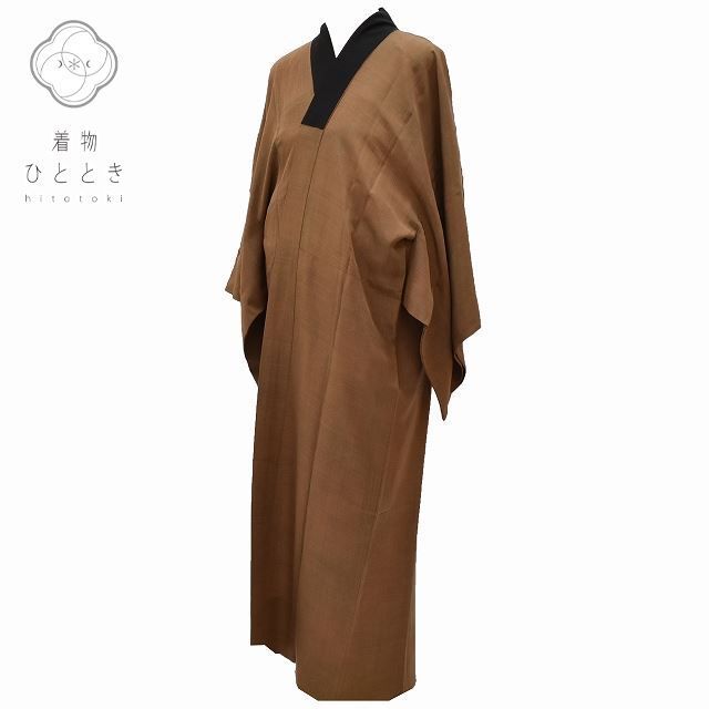 リサイクル着物 長襦袢 身丈131.5cm 裄丈68cm 男性 正絹 茶色系 格子文様 特品 [ 着物 中古 帯 リサイクル 振袖 浴衣 袴 和服 古着 ] rr1750b