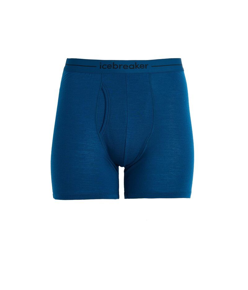 アイスブレーカー メンズ アンダーウェア ボクサーパンツ Icebreaker Merino 150 Anatomica Boxers wFly Atlantis