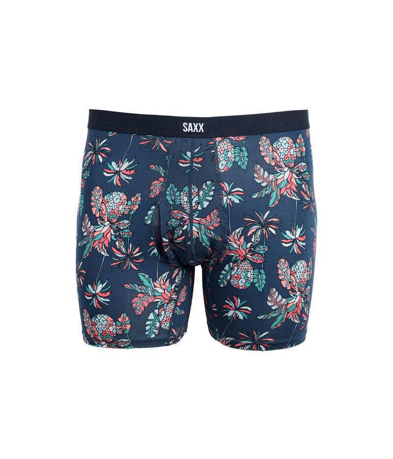 サックスアンダーウェアー メンズ ボクサーパンツ SAXX UNDERWEAR Vibe Xtra Soft Comfort Boxer Briefly Pineapple TropicIndigo インディゴ