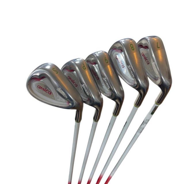 【中古】 ダンロップ SRIXON amica 5S レディース アイアンセット IR RS-103(アイアン) (フレックスA) レディース 女性用 右利き 右用 Cランク ゴルフクラブ