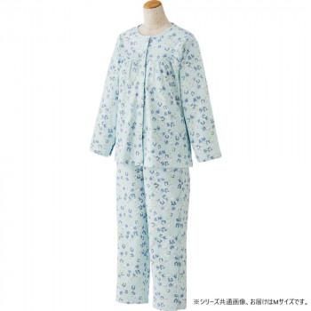 ケアファッション フルオープンパジャマ(婦人) サックス M 3851501