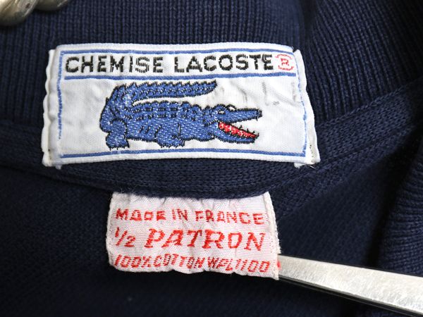フランス製 LACOSTE ラコステ Chemise 70～80s 半袖ポロシャツ