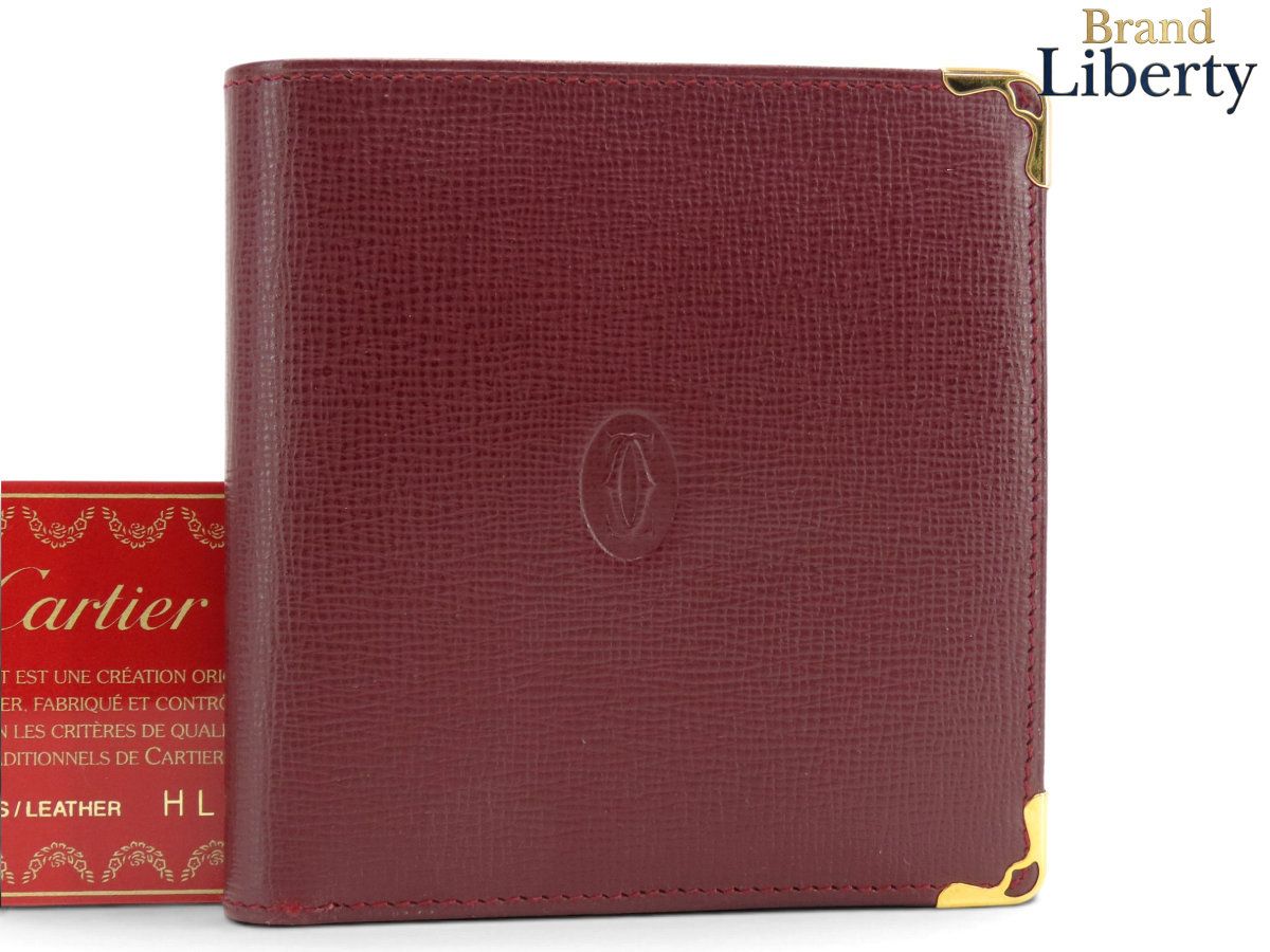 ほぼ新品】カルティエ Cartier マストドゥカルティエ 二つ折り財布