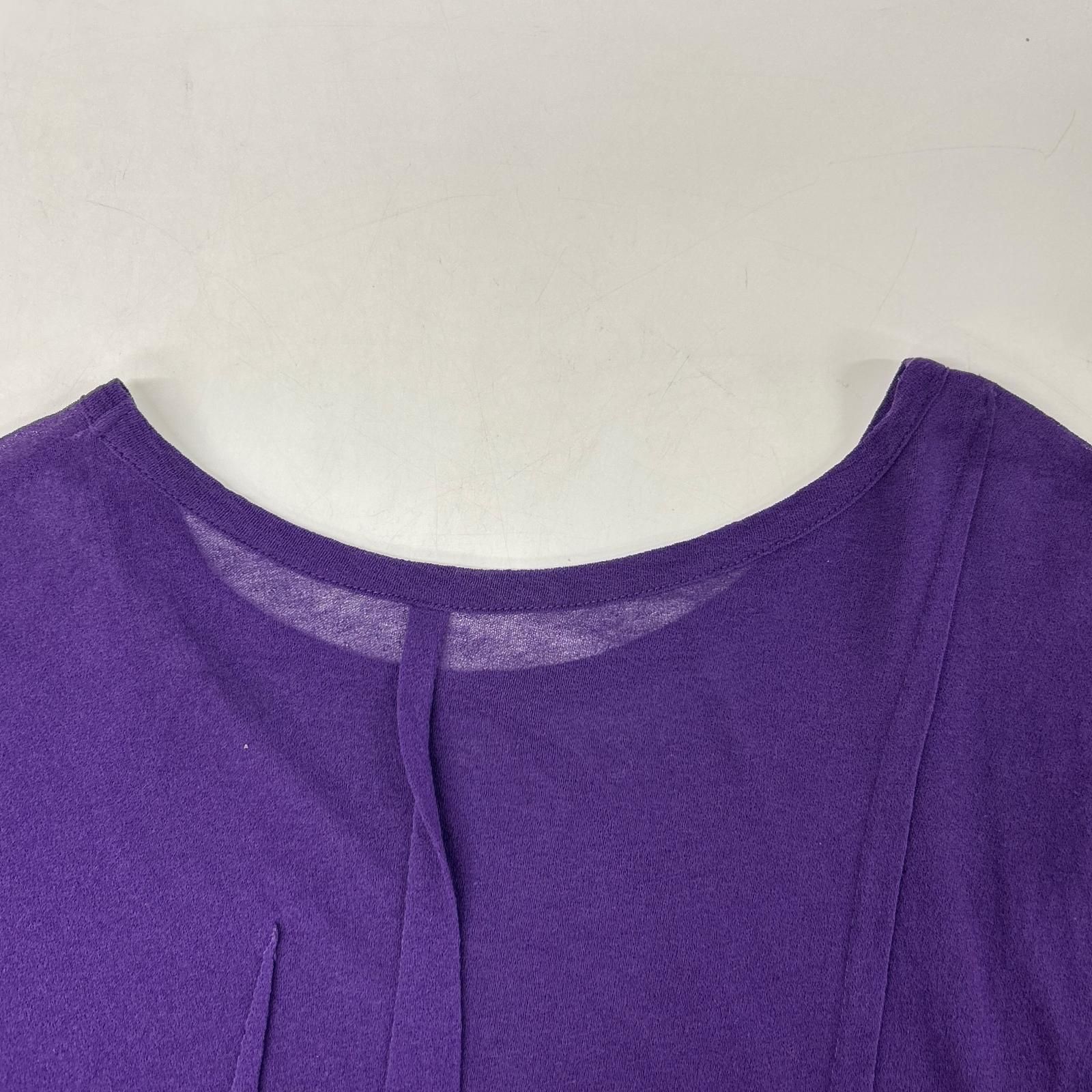 Yohji Yamamoto ヨウジヤマモト FG-T30-081 パープル 梨地織 コットン