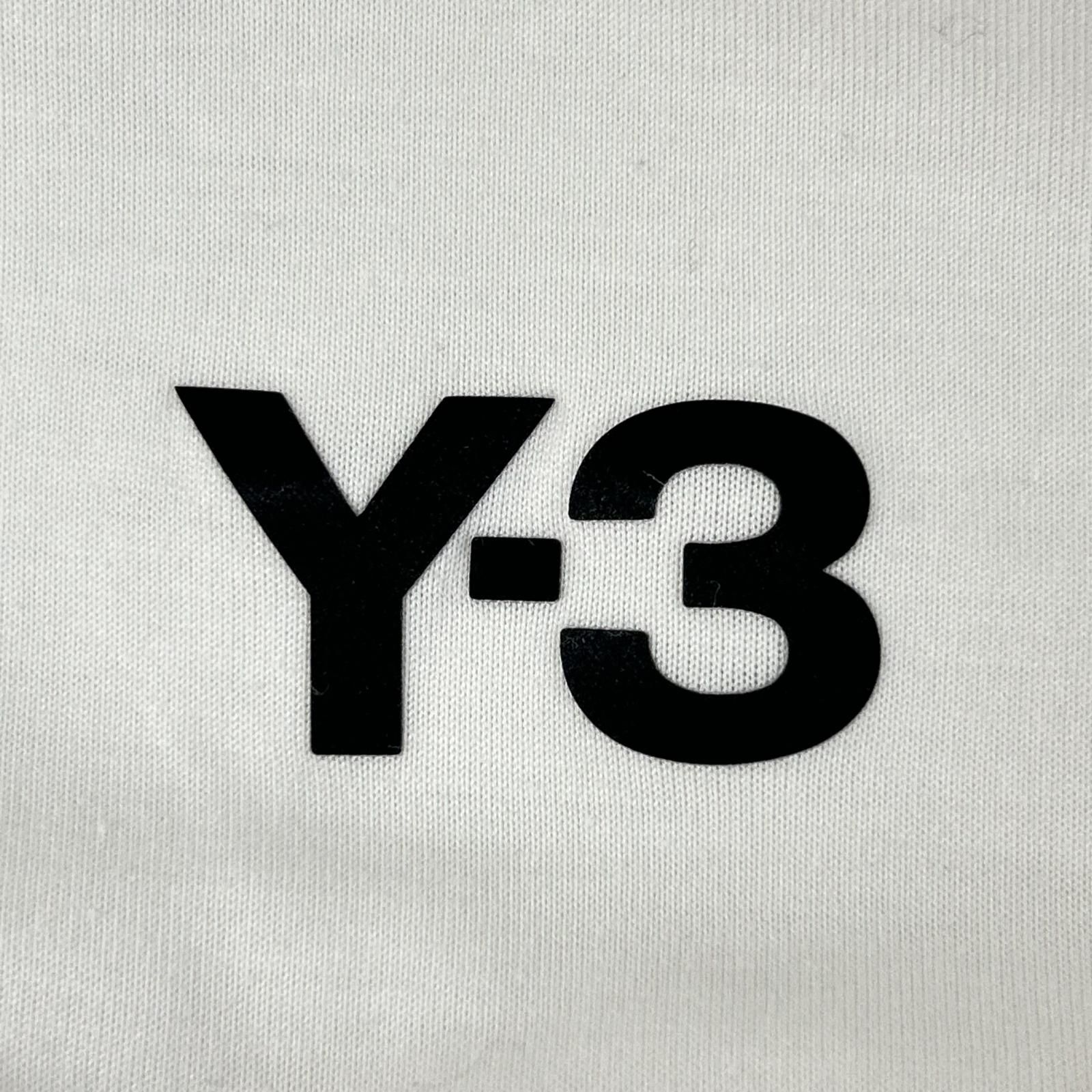 Y-3 ワイスリー IA1421 ホワイト スリーストライプ 長袖カットソー L 
