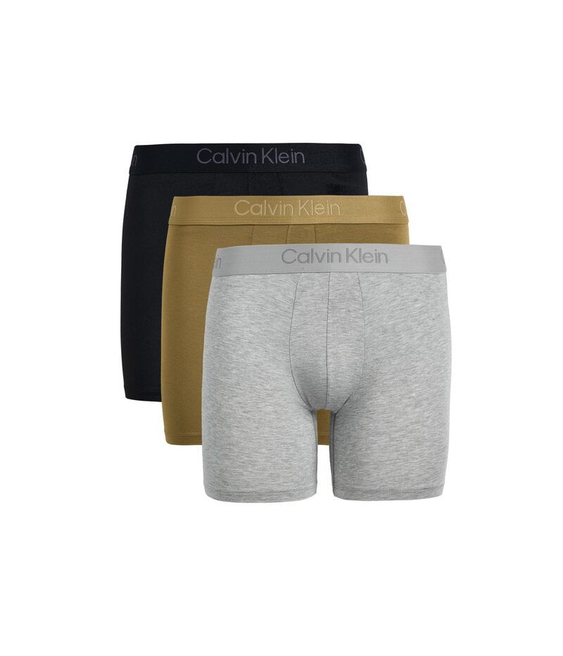 カルバン クライン アンダーウェア メンズ ボクサーパンツ Calvin Klein Underwear UltraSoft Modern 3Pack Boxer Brief BlackGrey HeatherSediment ブラック