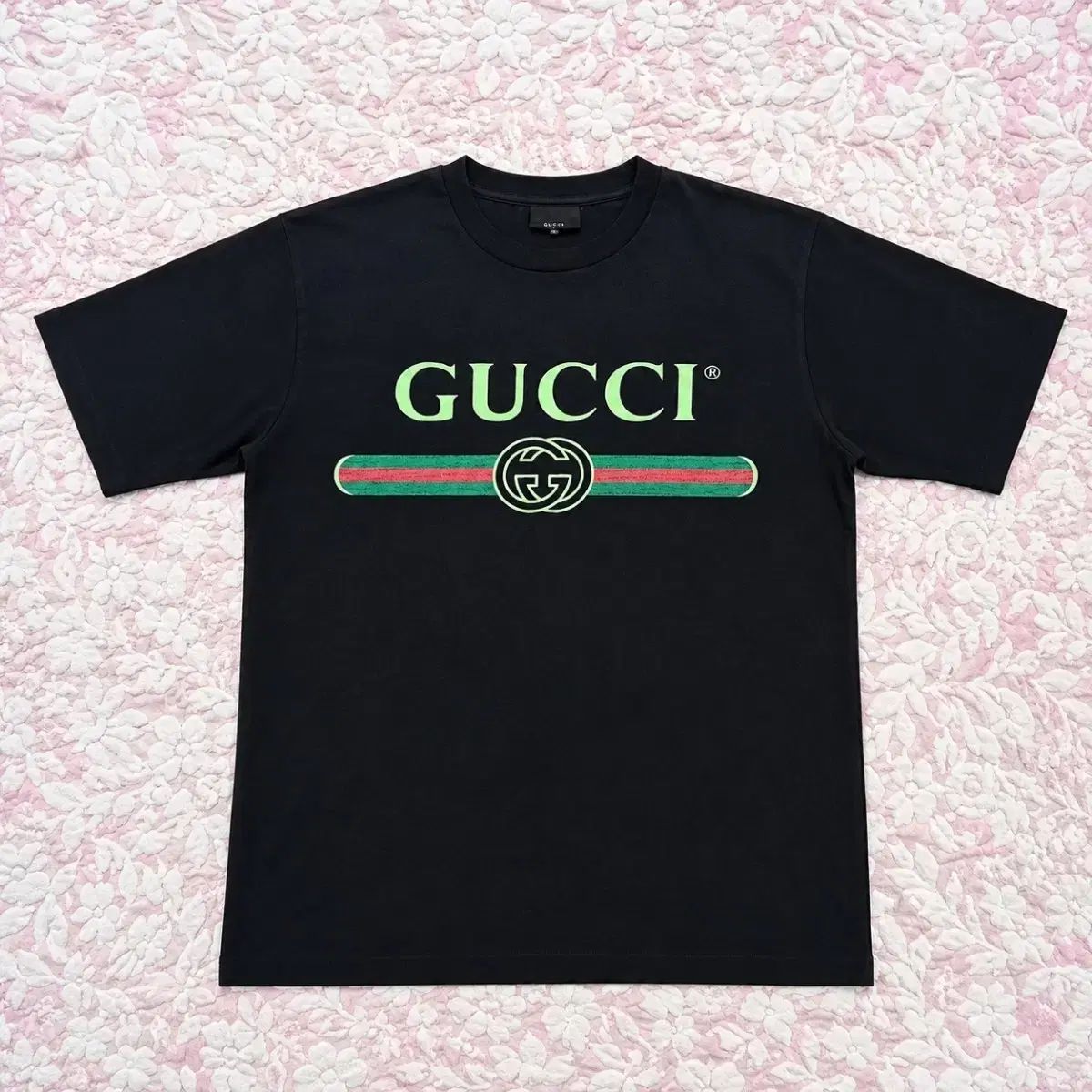 グッチ ヴィンテージ ロゴ ウェブ ストライプ 半袖Tシャツ M - メルカリ