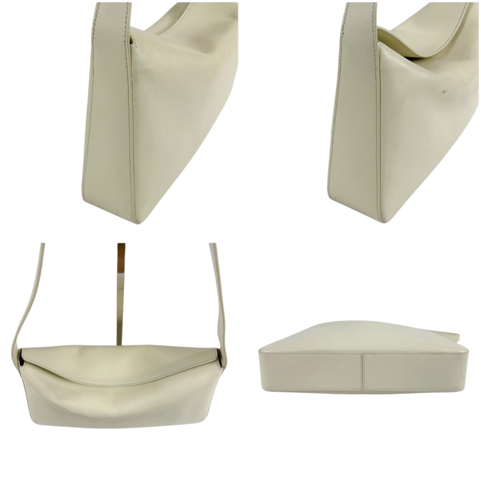 AESTHER EKME エスター エクミSOFT BAGUETTE BAG ホワイト アイボリー 