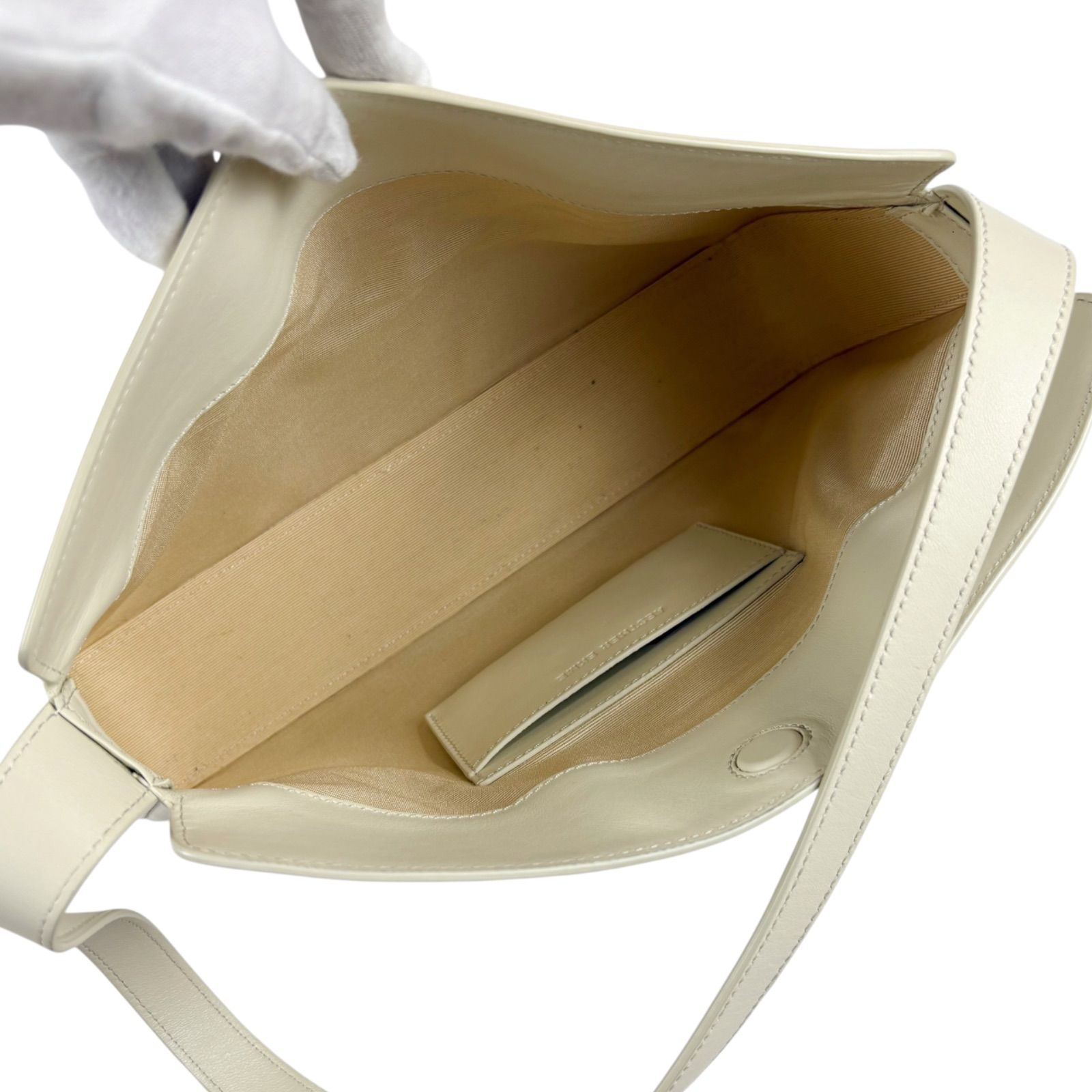 AESTHER EKME エスター エクミSOFT BAGUETTE BAG ホワイト アイボリー 