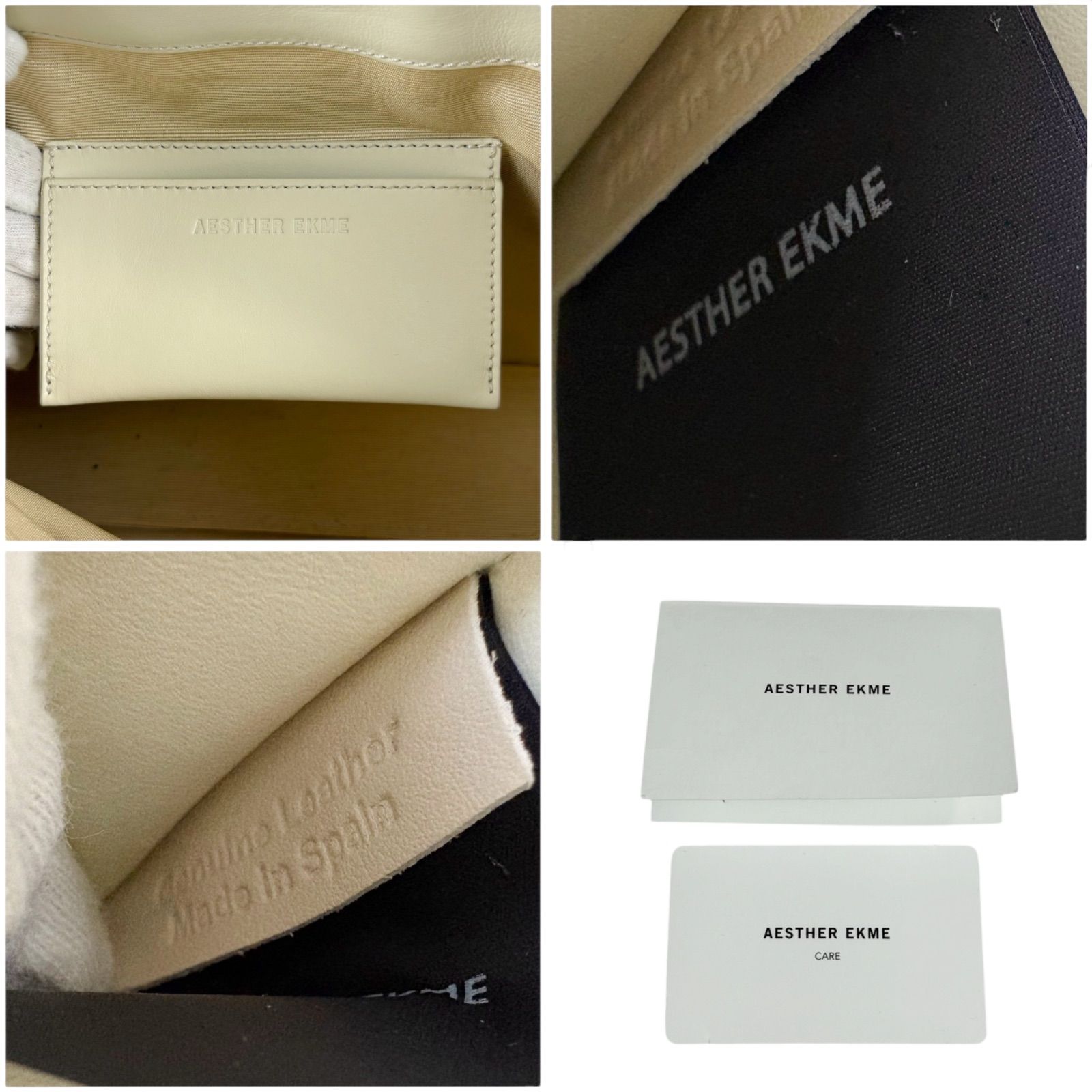 AESTHER EKME エスター エクミSOFT BAGUETTE BAG ホワイト アイボリー 