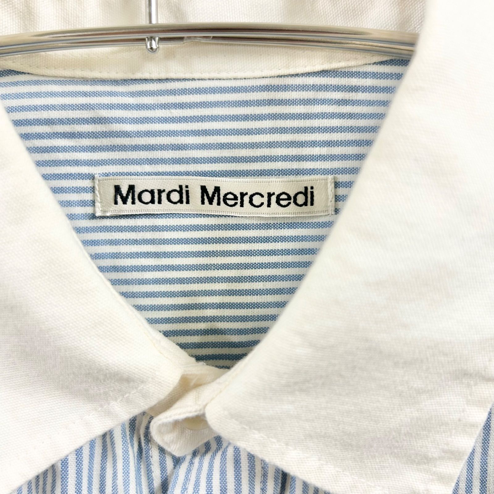 Mardi Mercredi マルディメクルディ OXFORD SHIRT STRIPE ALUMNI 