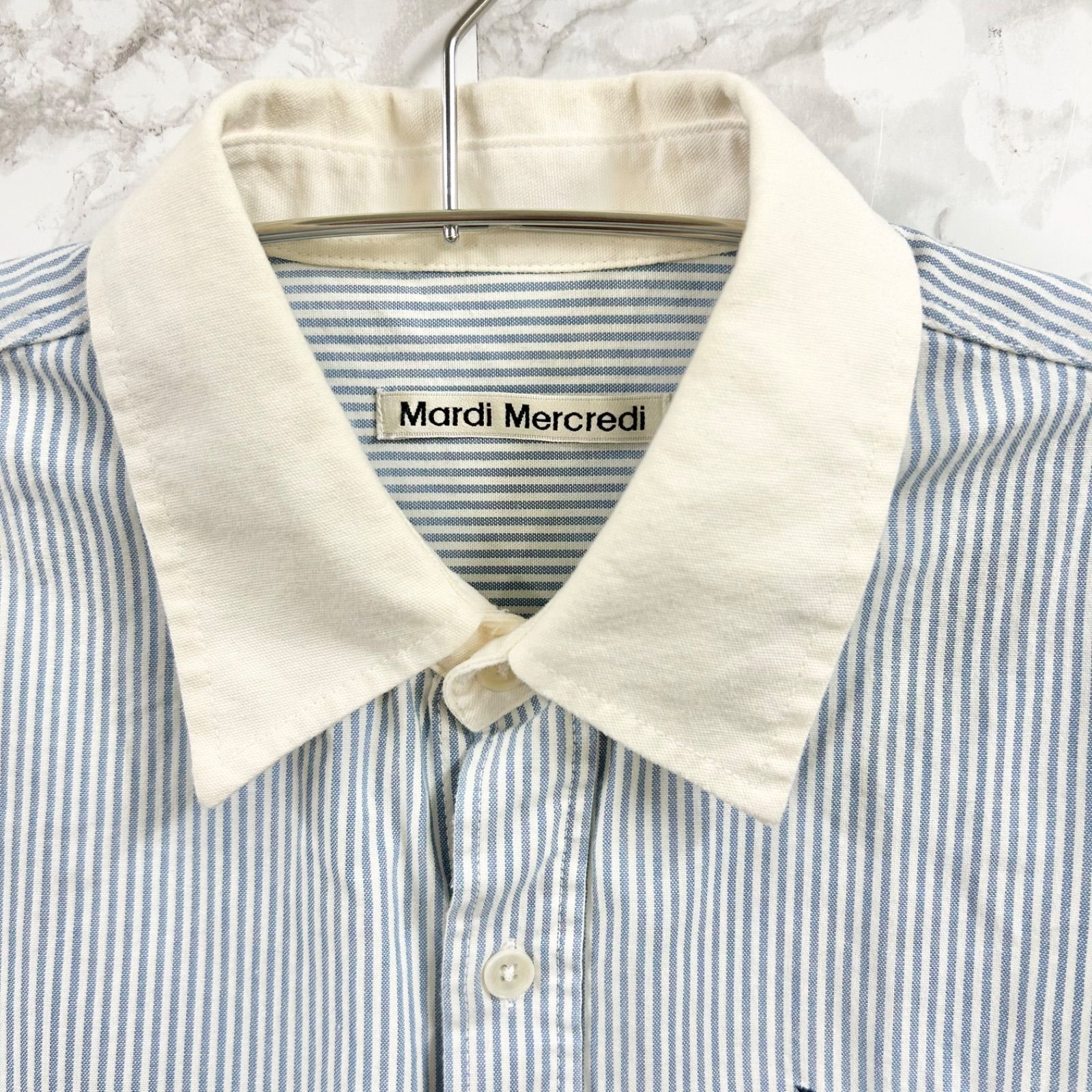 Mardi Mercredi マルディメクルディ OXFORD SHIRT STRIPE ALUMNI 