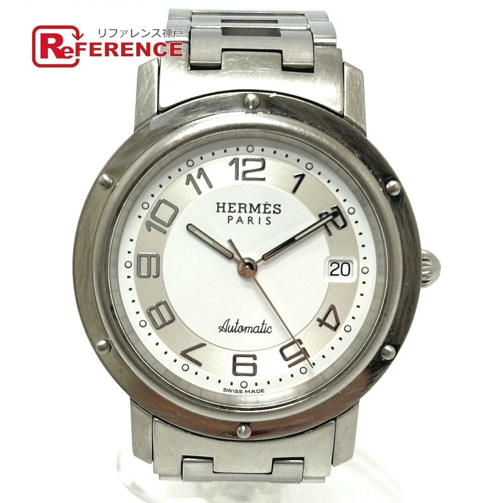 OH済 エルメス クリッパー CL1.810 グレーダイアル アラビア 自動巻き HERMES エルメス 腕時計 クリッパー CL1.810 SS シルバー - メルカリ