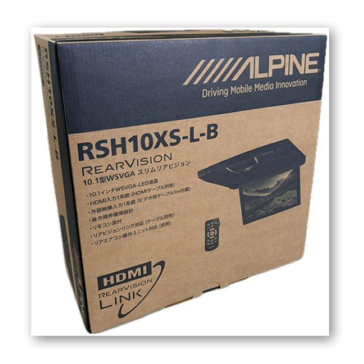 【新品未開封】アルパイン 10.1インチフリップダウンモニター RSH10XS-L-B ブラック