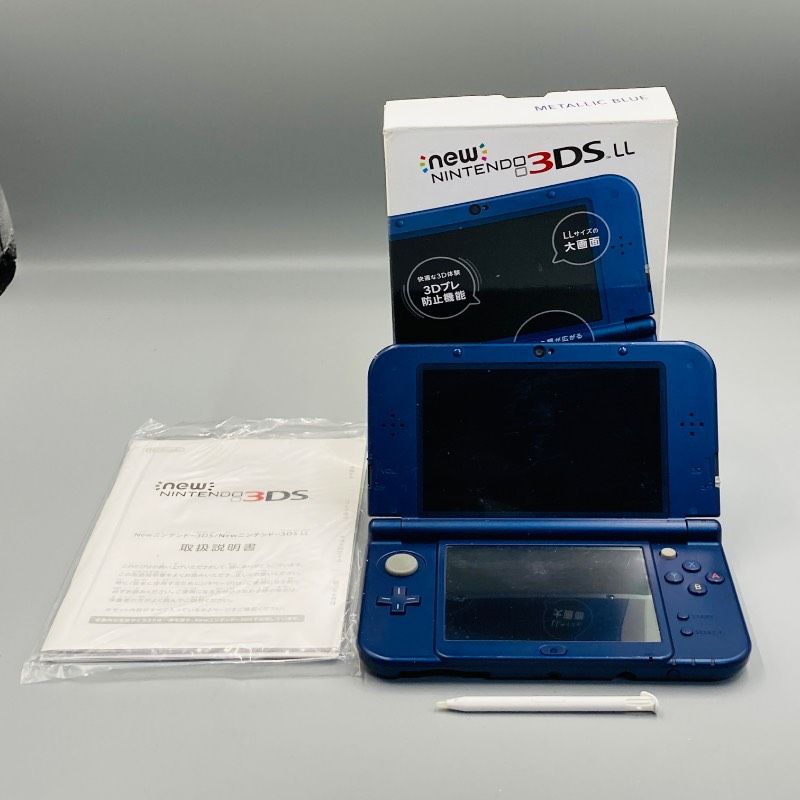美品 New ニンテンドー3DS LL 人気色メタリックブルー RED-001