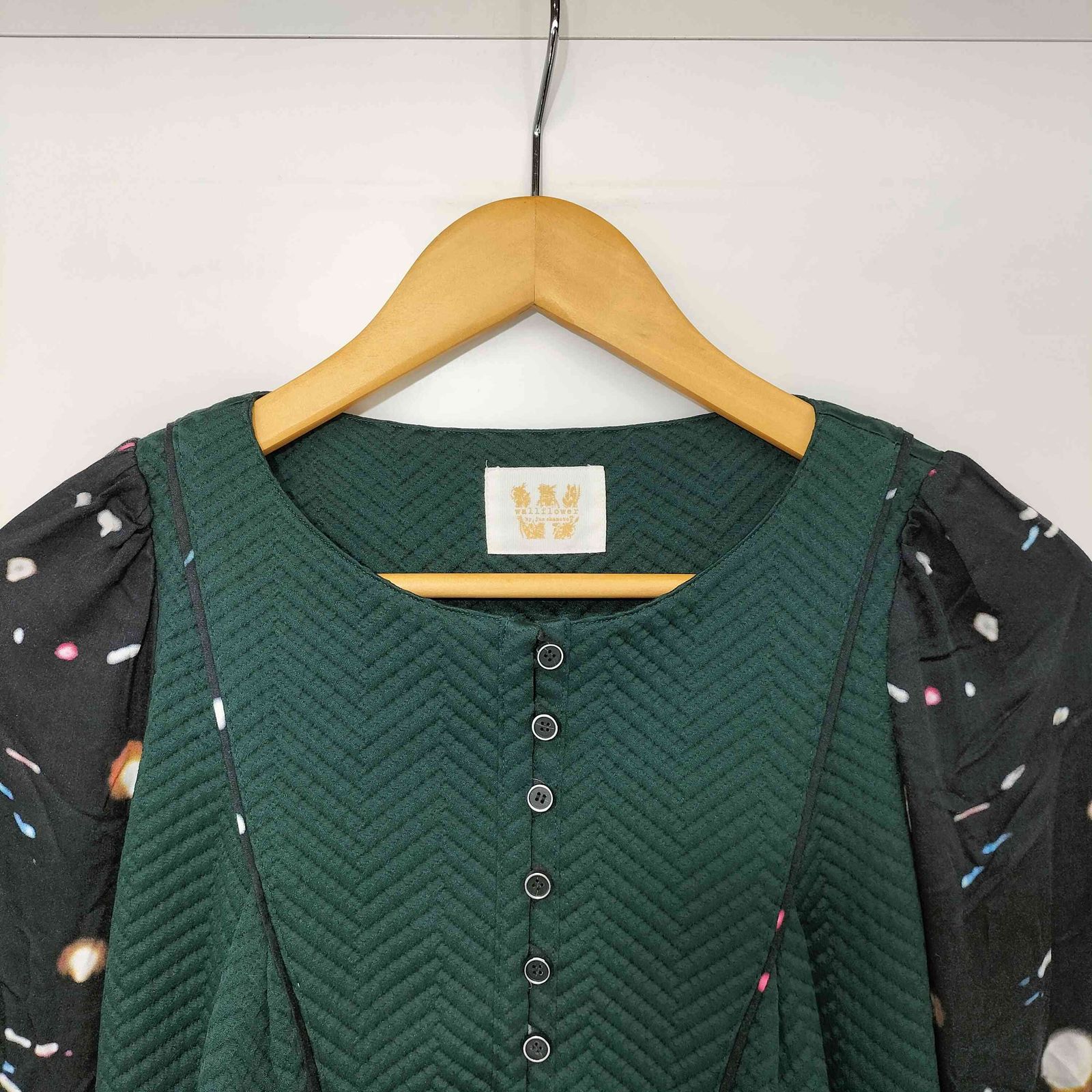ジュンオカモト JUN OKAMOTO WALLFLOWER 切替デザイン L/S ワンピース 