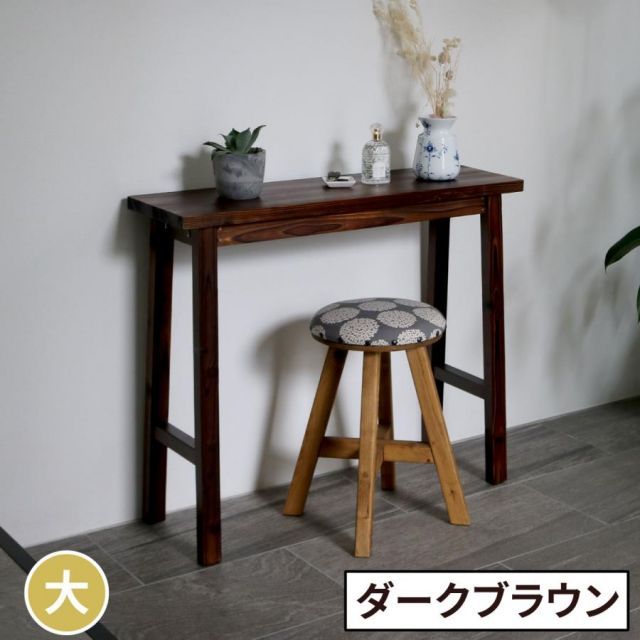 焼杉スツール風スタンド 大サイズ YT-8068Y