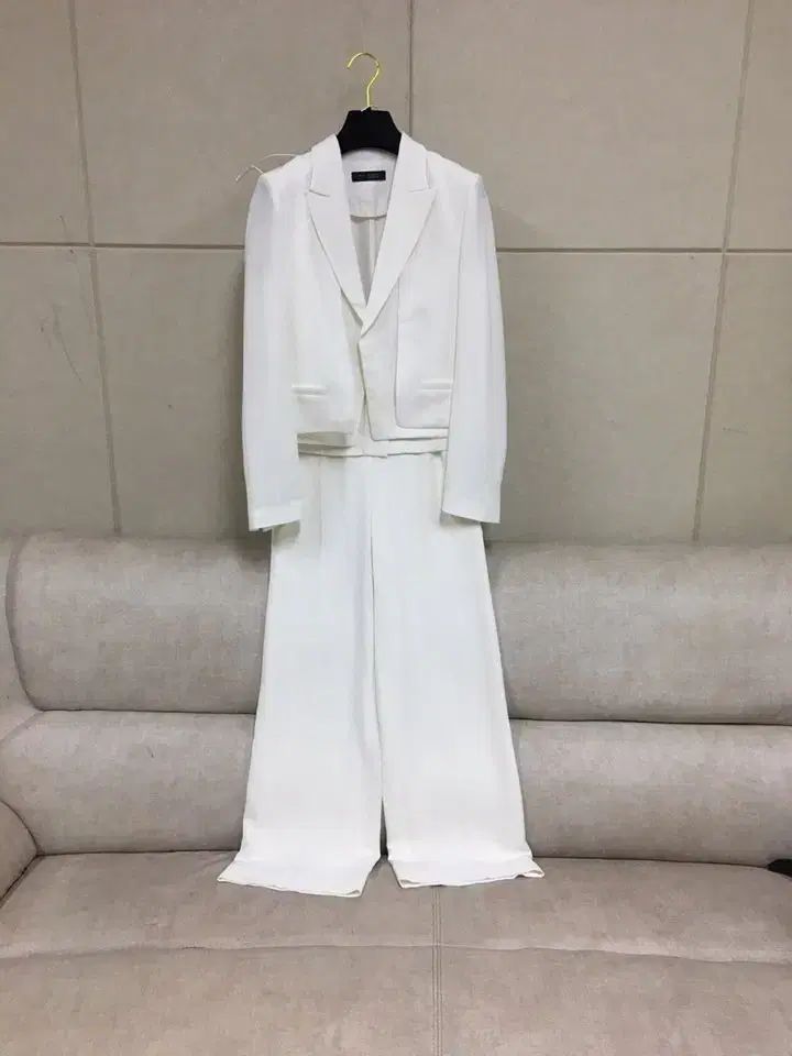 22年 ミシャ 正規品 白 ワイド パンツ スーツ セット