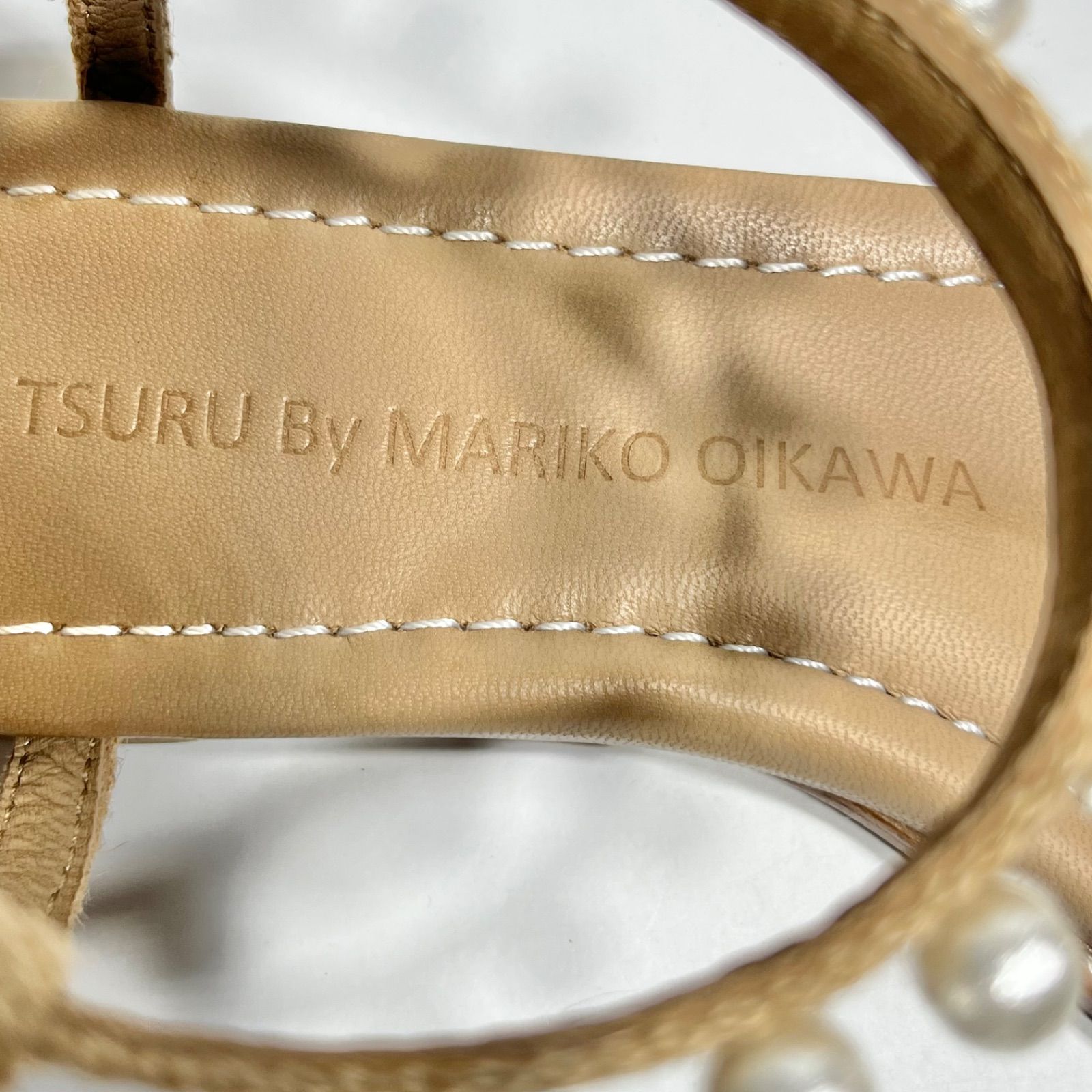 TSURU by Mariko Oikawa ツルバイマリコオイカワ パール サンダル 【極