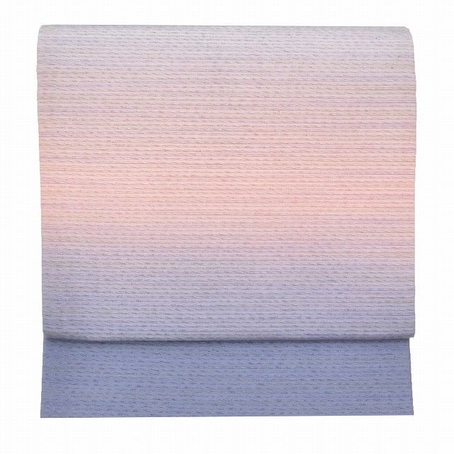 袋帯 リサイクル 正絹 仕立て上がり 洒落袋 青色系 ぼかし 美品 特品★★★★ 着物 中古 帯 リサイクル 振袖 浴衣 袴 和服 古着