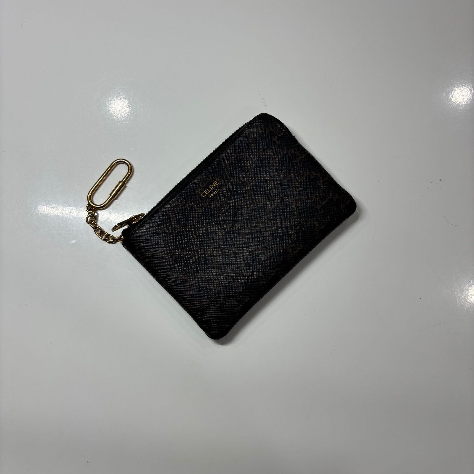 創業記念SALE❗️【美品】CELINE セリーヌ フック付き コイン＆カード