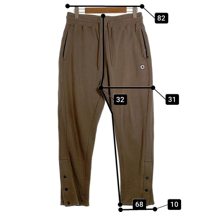 Example スウェットパンツ　Mサイズ　エグザンプル　サイドボタン EXAMPLE エグザンプル ROUND LOGO PATCH SIDE BUTTON SWEAT PANTS