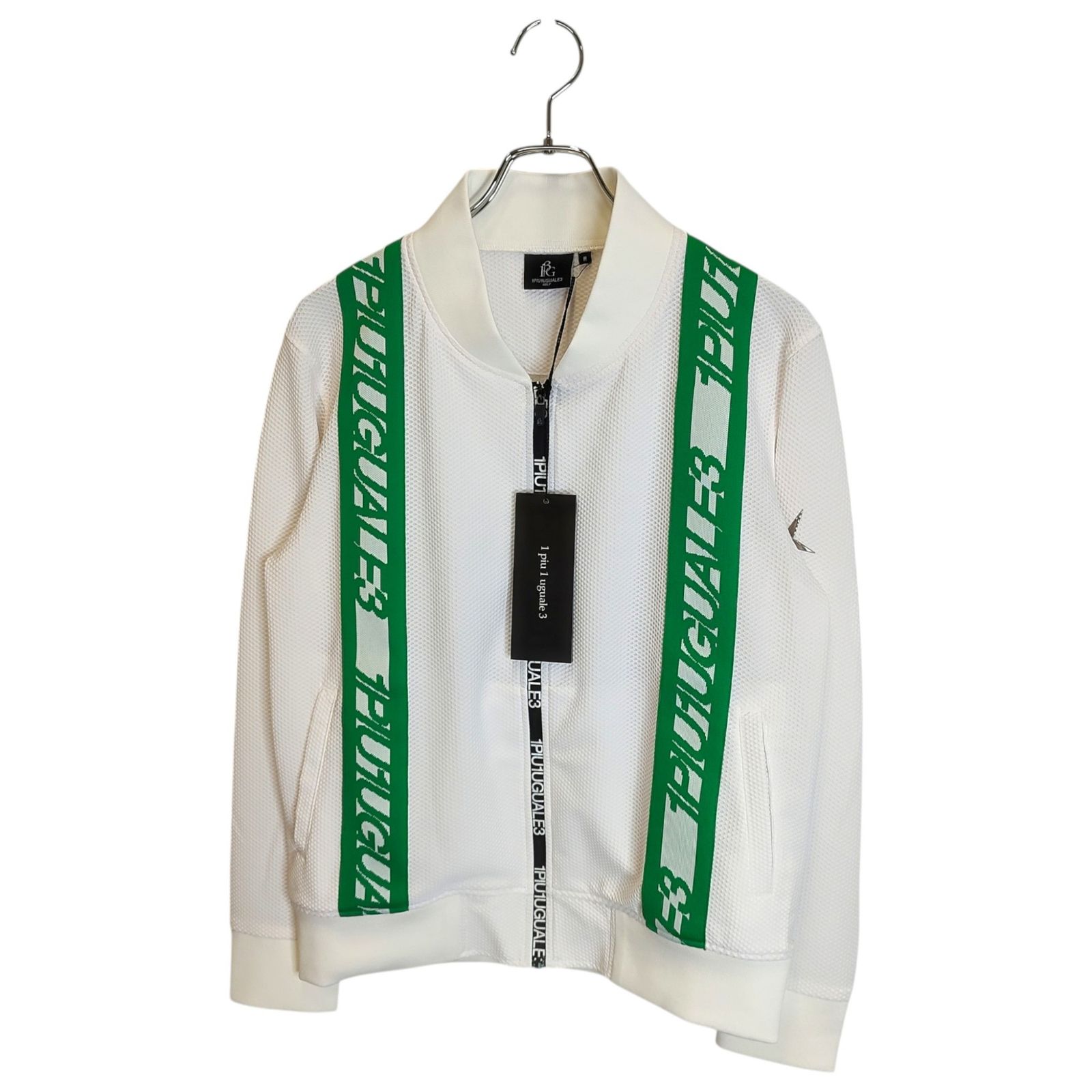1PIU1UGUALE3 GOLF ウノピゥウノウグァーレトレ ゴルフ 24SS ジップアップ ブルゾン ジャケット GSB067-POE488 3 L ホワイト レディース