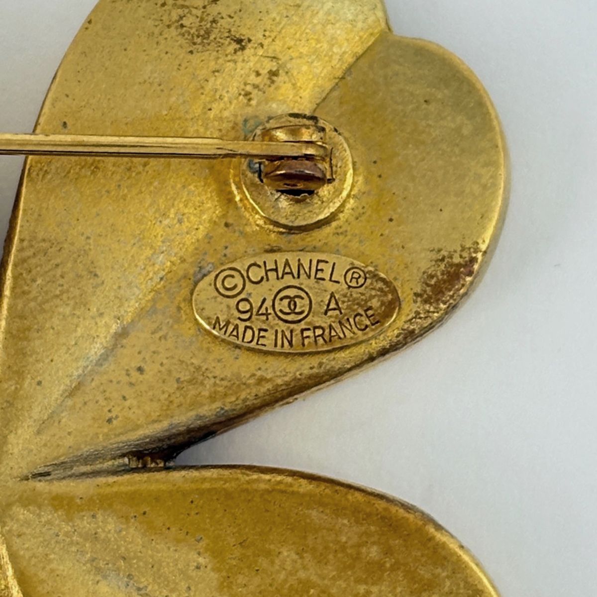 シャネル CHANEL ココマーク ブローチ クローバー GP ゴールド