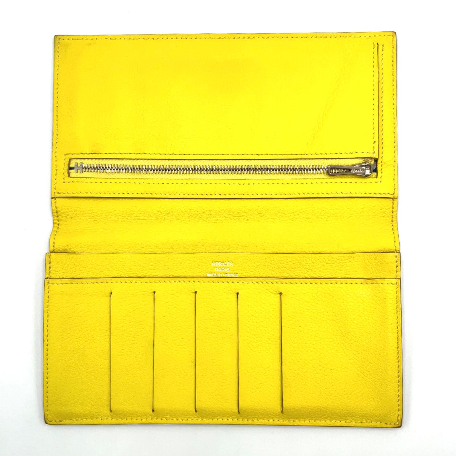 HERMES シチズン ツイル ロング コンビネ X刻印 シルク、エバーカラー 