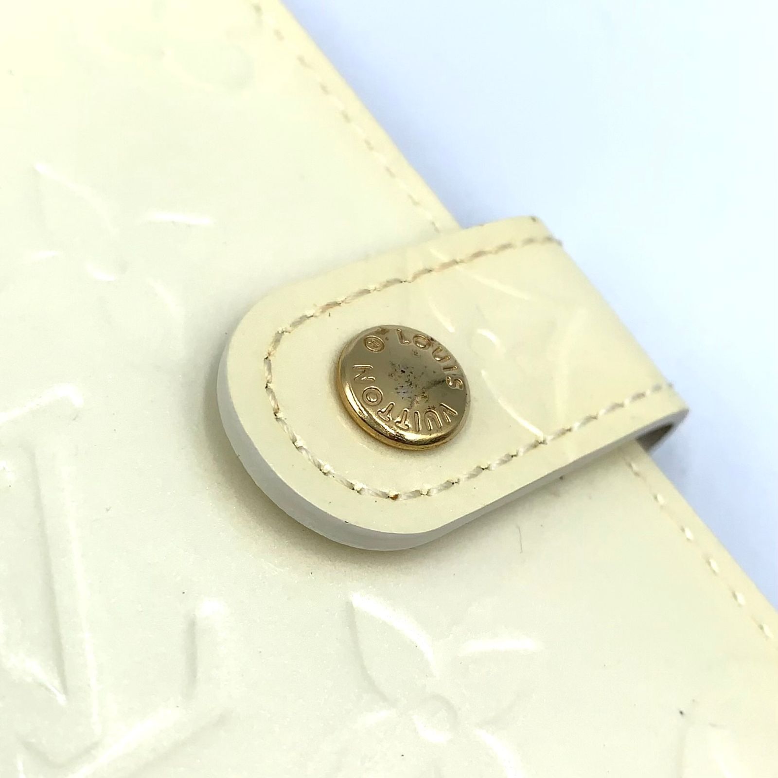 LOUIS VUITTON アジェンダPM モノグラムヴェルニ エナメルレザー オフ 