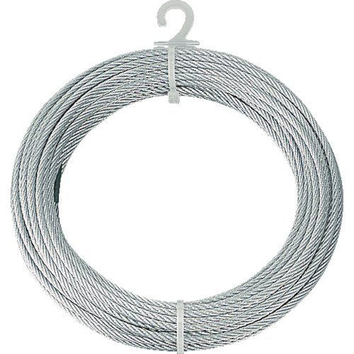 特価商品 TRUSCO(トラスコ) メッキ付ワイヤーロープ Φ4mmX20m CWM-4S20 × 10巻 【ケース販売】