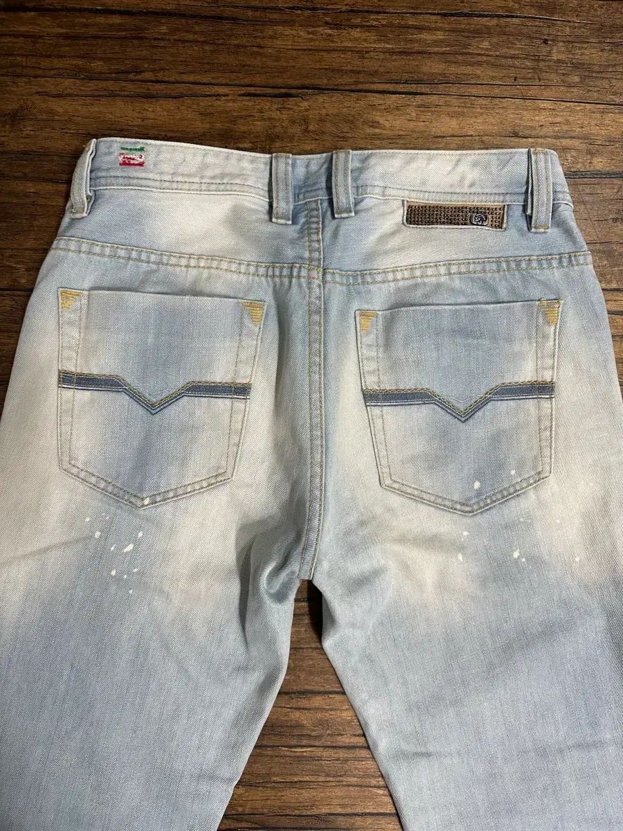DIESEL ディーゼル ライトブルー ダメージ デニム パンツ 32サイズ 