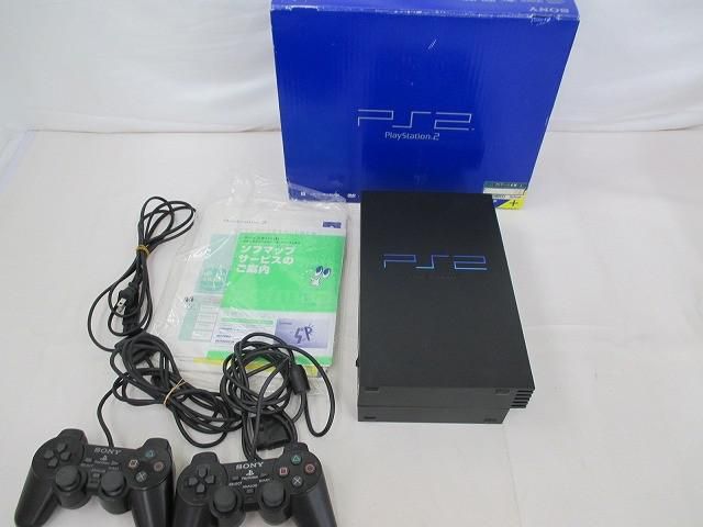 [Bulk Sale Used Goods] Game PlayStation 2 PS2 Main Unit SCPH-50000 Black with Operating Items and Peripherals