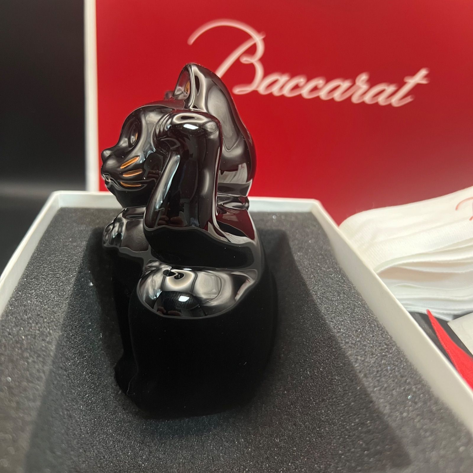 新品未使用】バカラ ミッドナイト まねき猫 - メルカリ