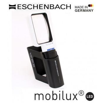 エッシェンバッハ　mobiluxLED+mobase　LEDワイドライトルーペ＆専用スタンド　50×75mm(3.5倍)　1511-3M