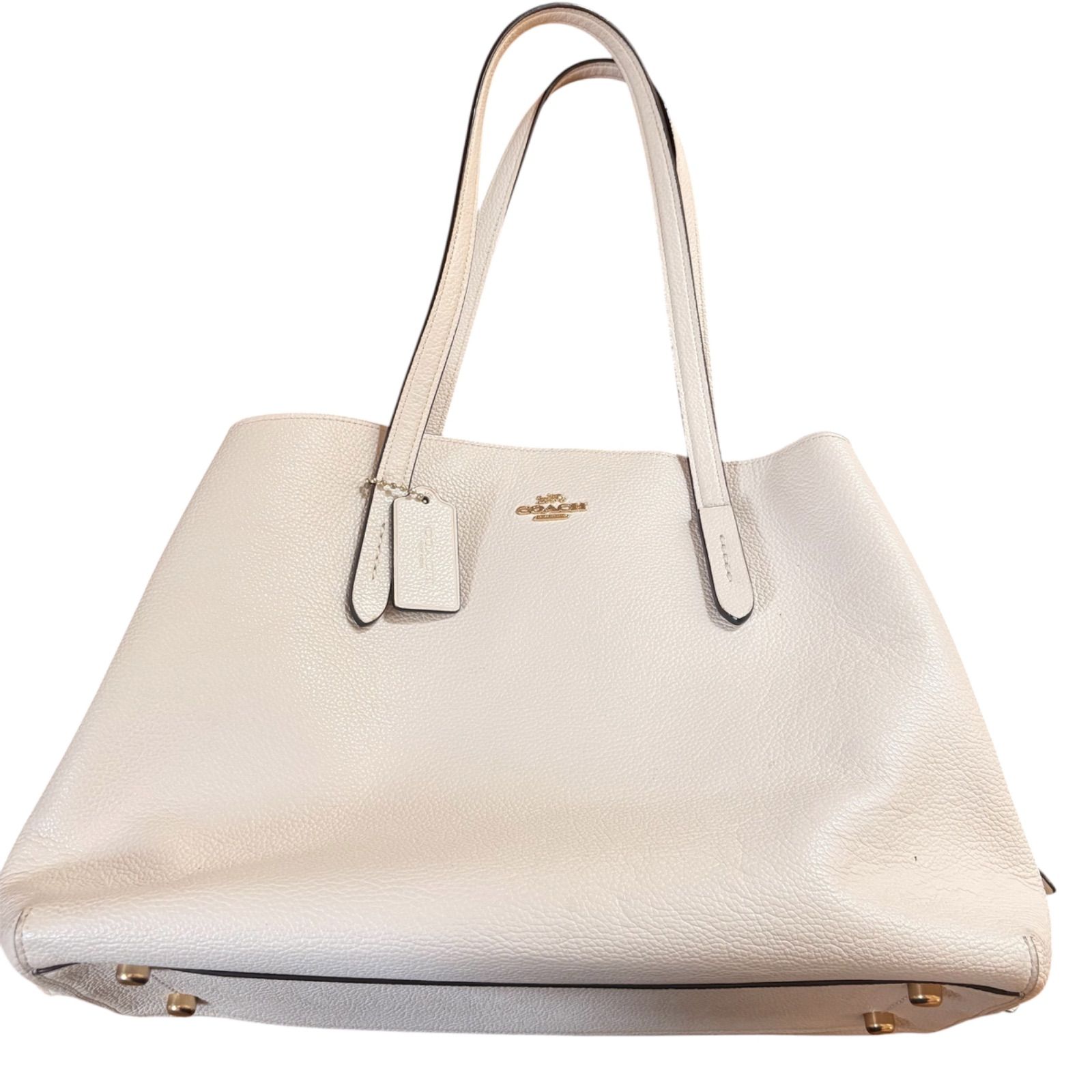 COACH コーチ トートバッグ 52547 ホワイト レザー - メルカリ
