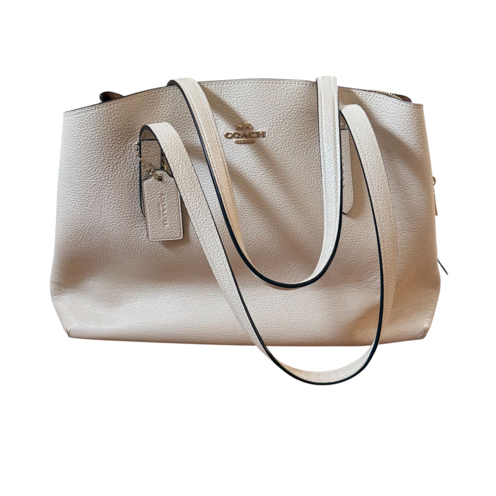 COACH コーチ トートバッグ 52547 ホワイト レザー - メルカリ