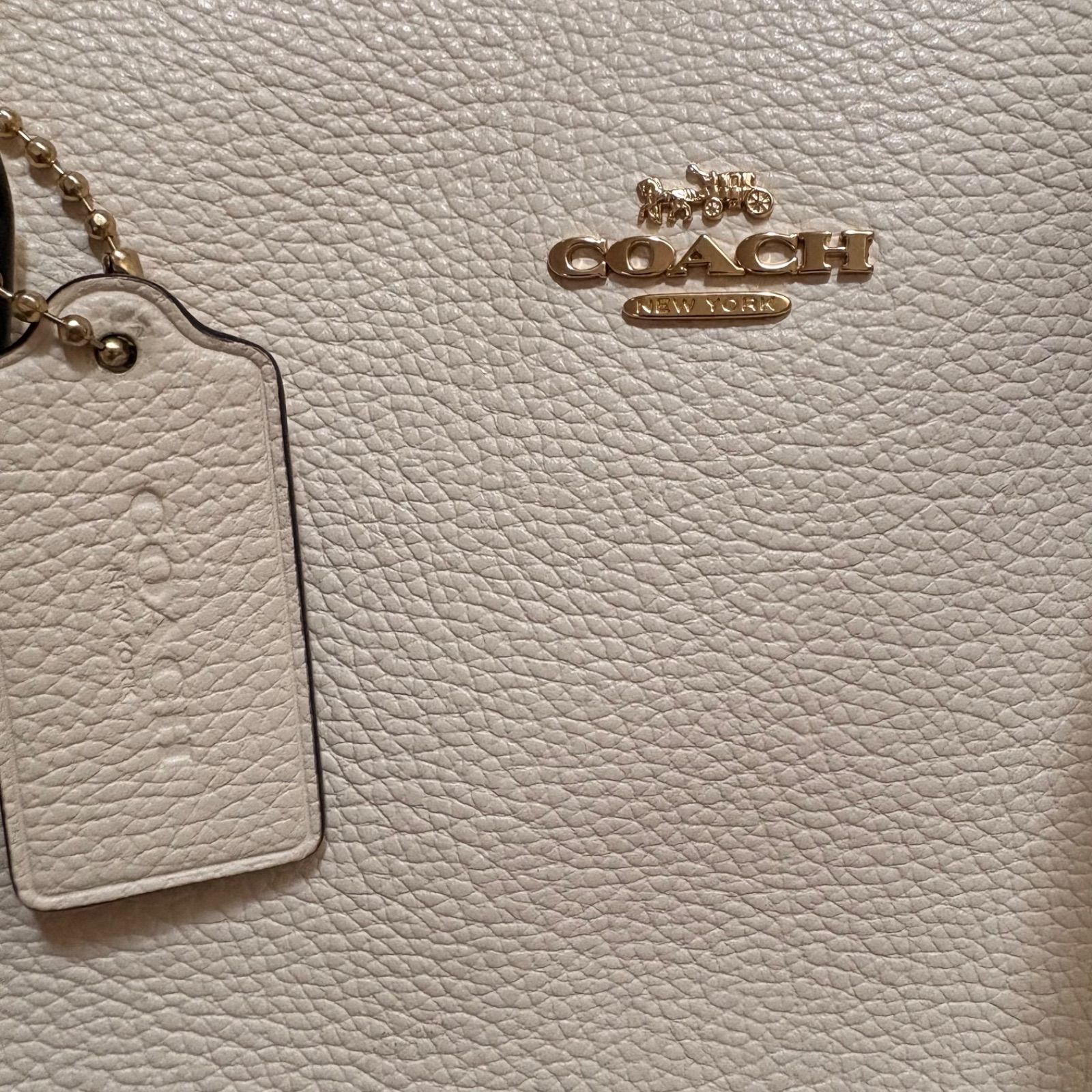 COACH コーチ トートバッグ 52547 ホワイト レザー - メルカリ