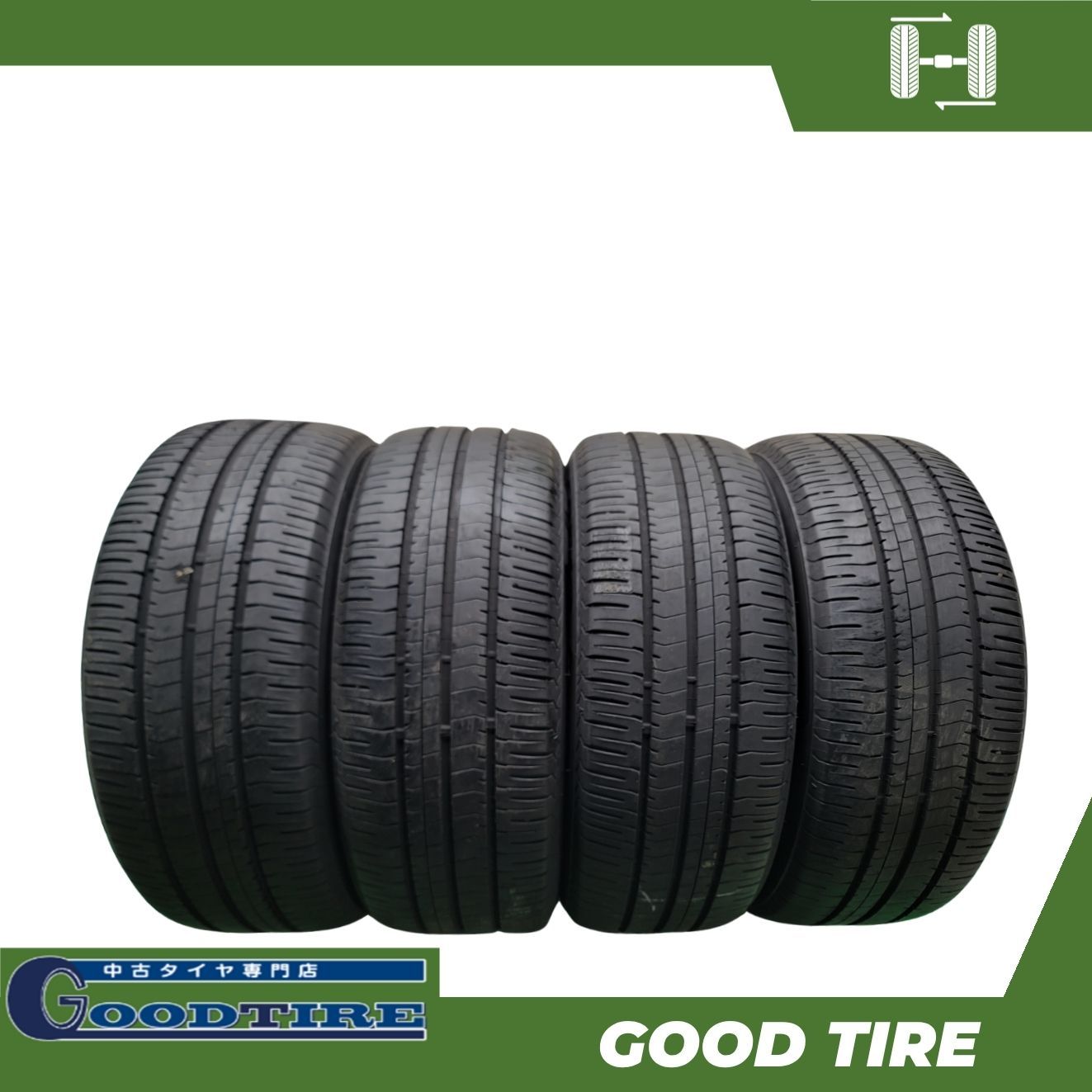 225/45R17 ブリヂストン ECOPIA NH200 2023年製 夏用 4本セット 7.5分山 中古タイヤ タイヤ レクサスIS インプレッサ（7698）