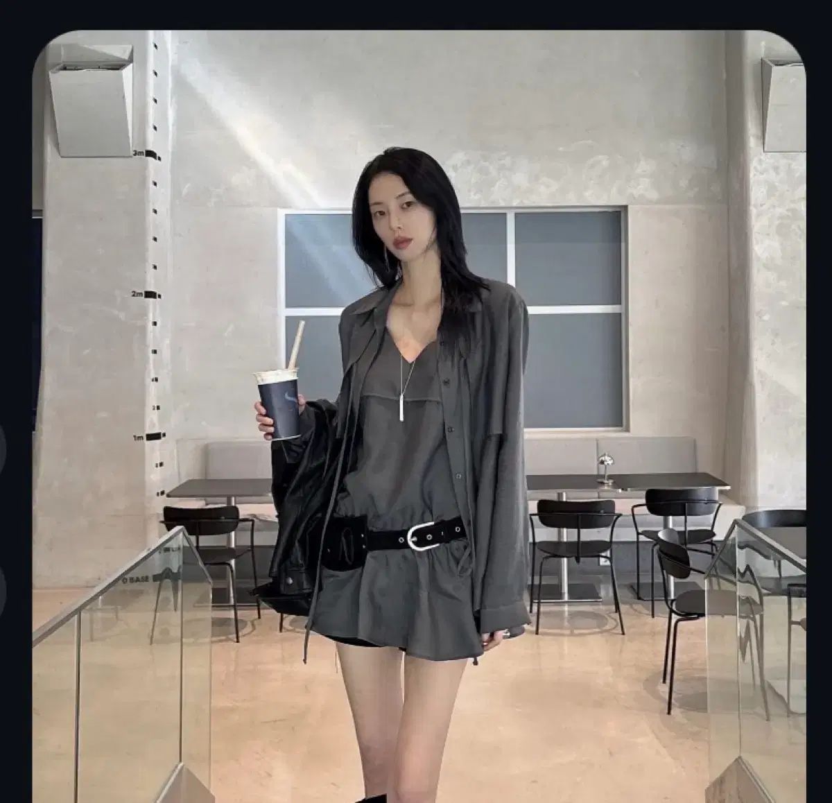 東大門ドメ택フラワーシャツビスチェセット
