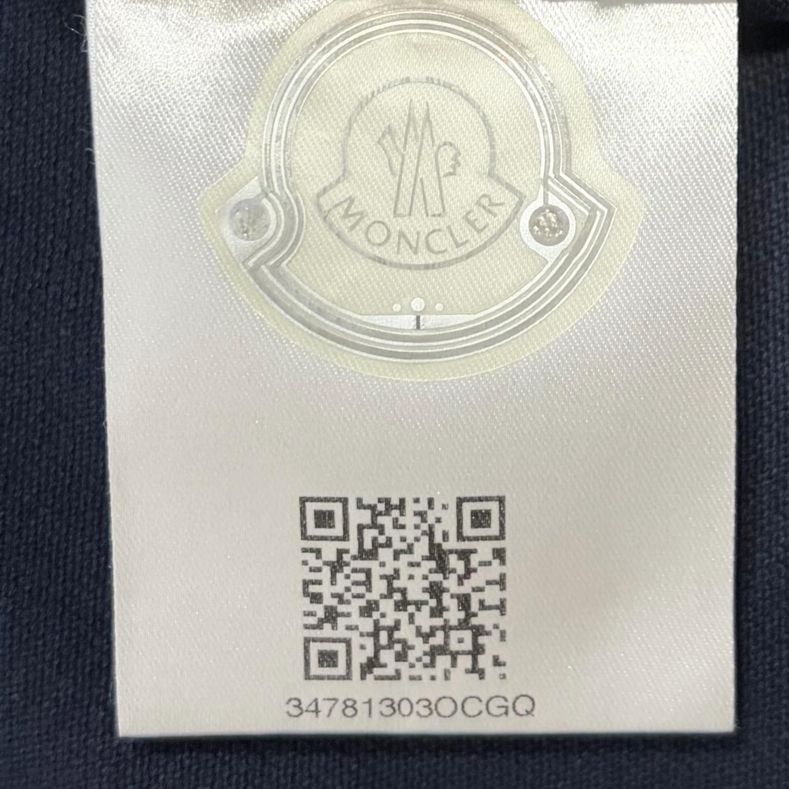 MONCLER/S /ダークネイビー /襟裏ロゴポロシャツ/型番