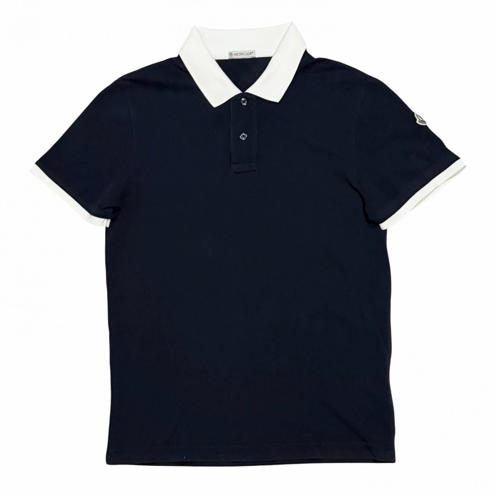 MONCLER/S /ダークネイビー /襟裏ロゴポロシャツ/型番