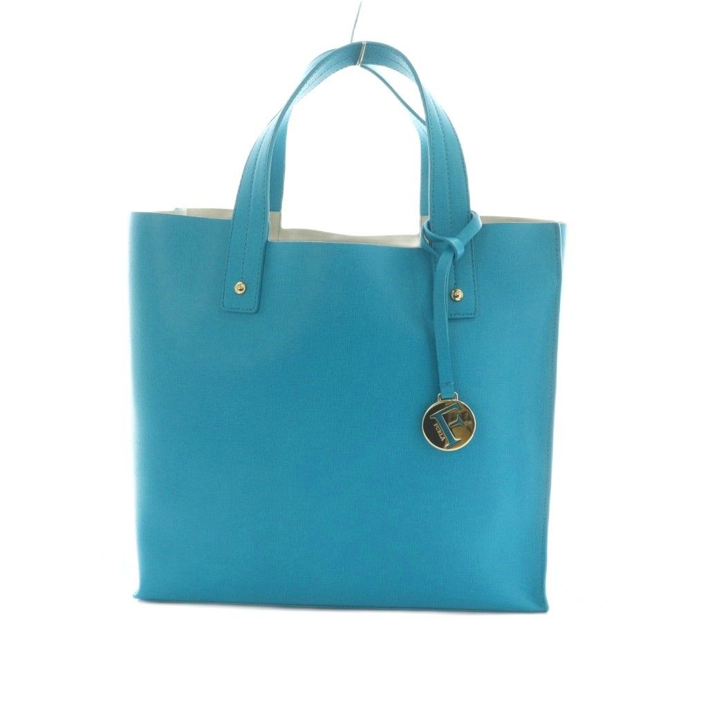 フルラ FURLA サリー トートバッグ レザー ターコイズブルー /MI □OS 