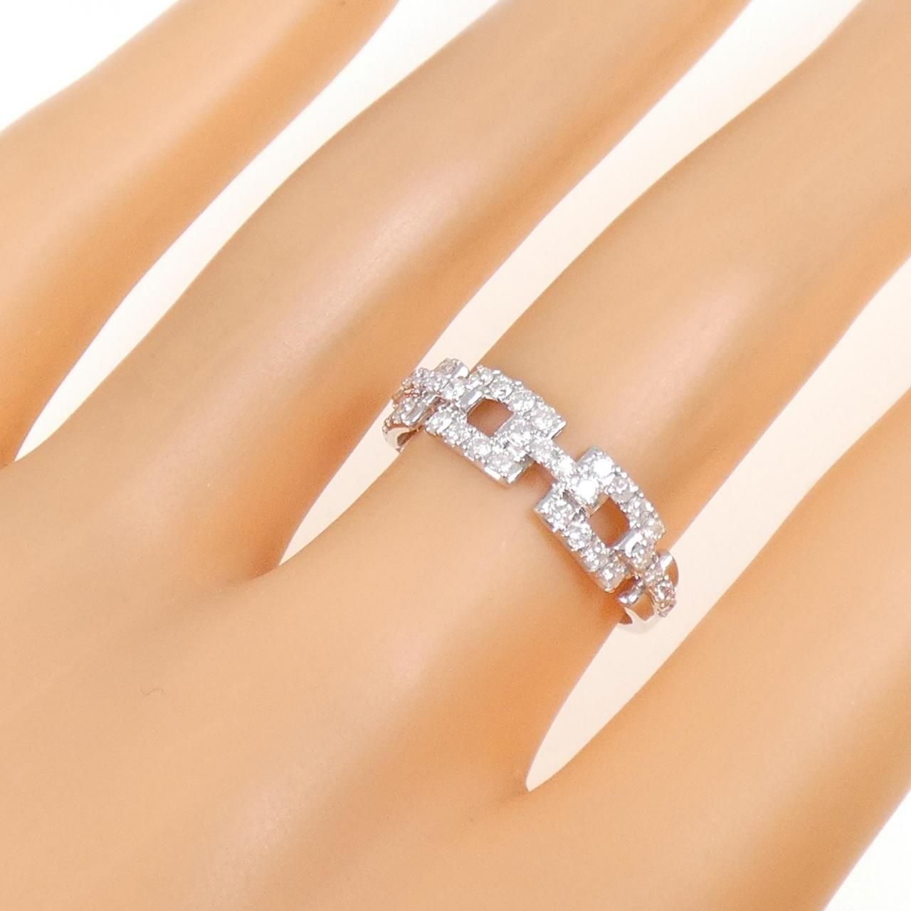 K18WG ダイヤモンド リング 0.50CT - メルカリ