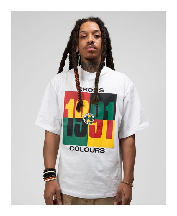 クロスカラーズ メンズ トップス Tシャツ Cross Colours Mens 1991 