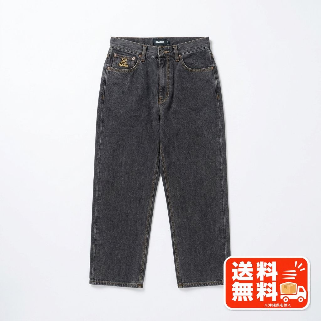 XLARGE エクストララージ ブラックデニムパンツ 30インチ ストリート 