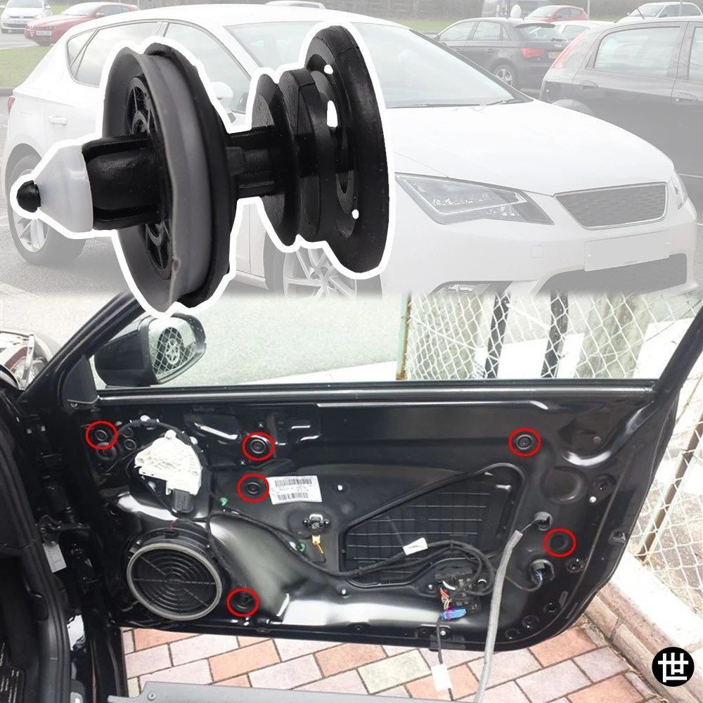 SEAT LEON MK3 5F 2017 - 20 2018 - 2012 車用ドアパネルカードトリムクリップインテリアファスナー固定リベットアクセサリー