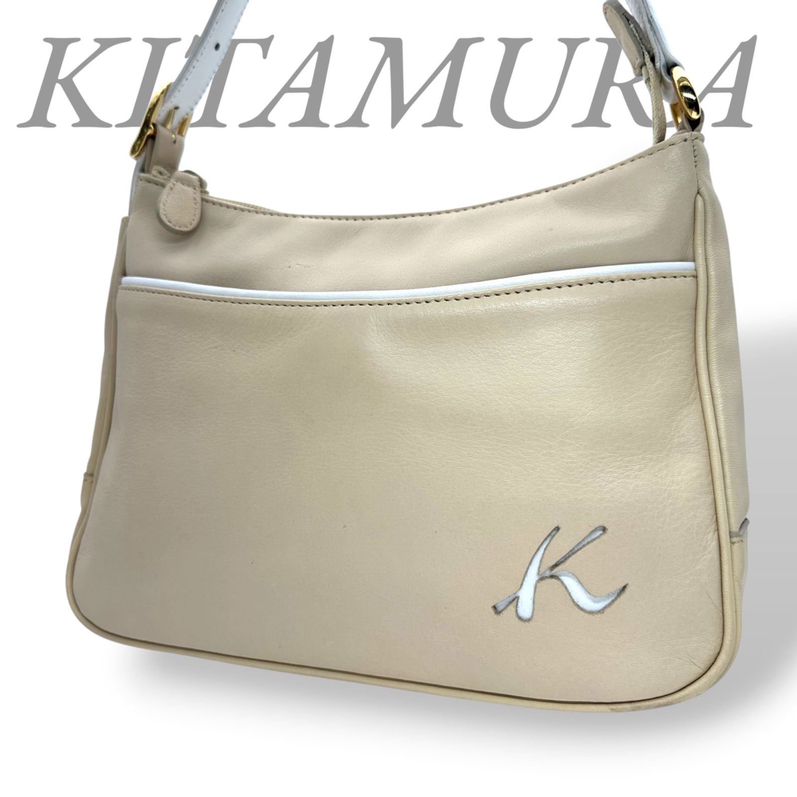 B5538】 KITAMURA キタムラ ワンショルダーバッグ ハンドバッグ レザー 