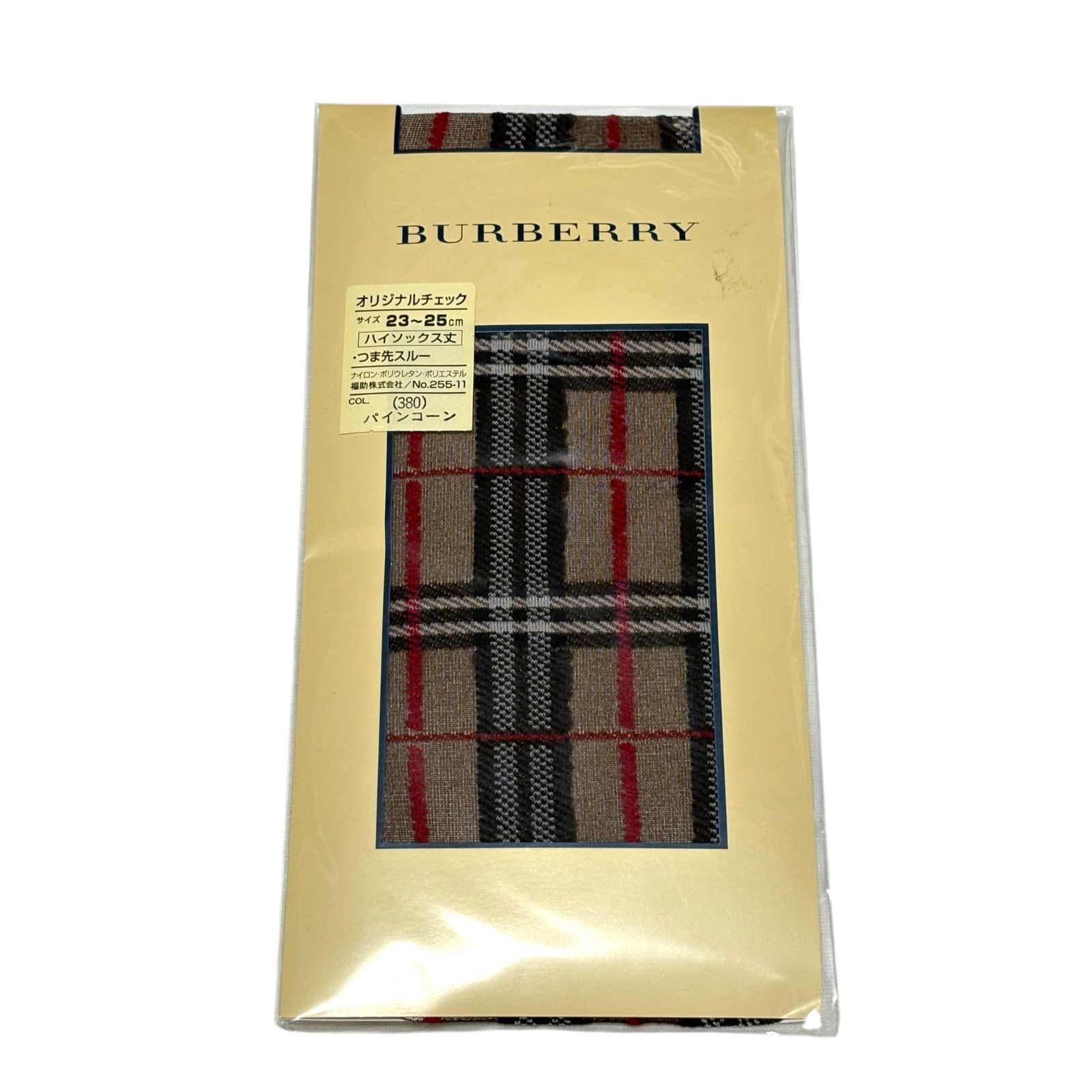 BURBERRY バーバリー ハイソックス丈 23-25cm オリジナルチェック 