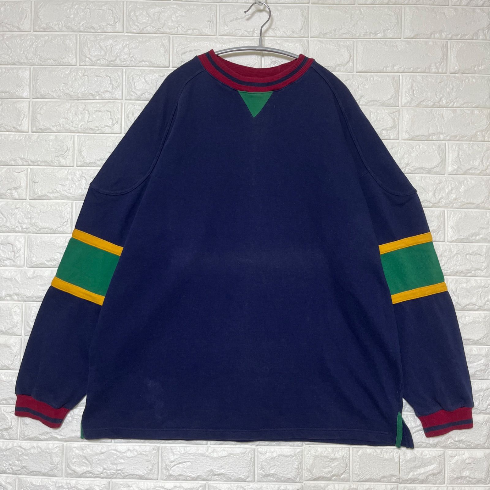 OLD GAP オールドギャップ 前v スウェット トレーナー 鹿の子 カノコ M